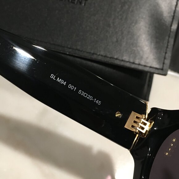 Saint Laurent Black Sunglasses SL M94 - Picture 7 of 9